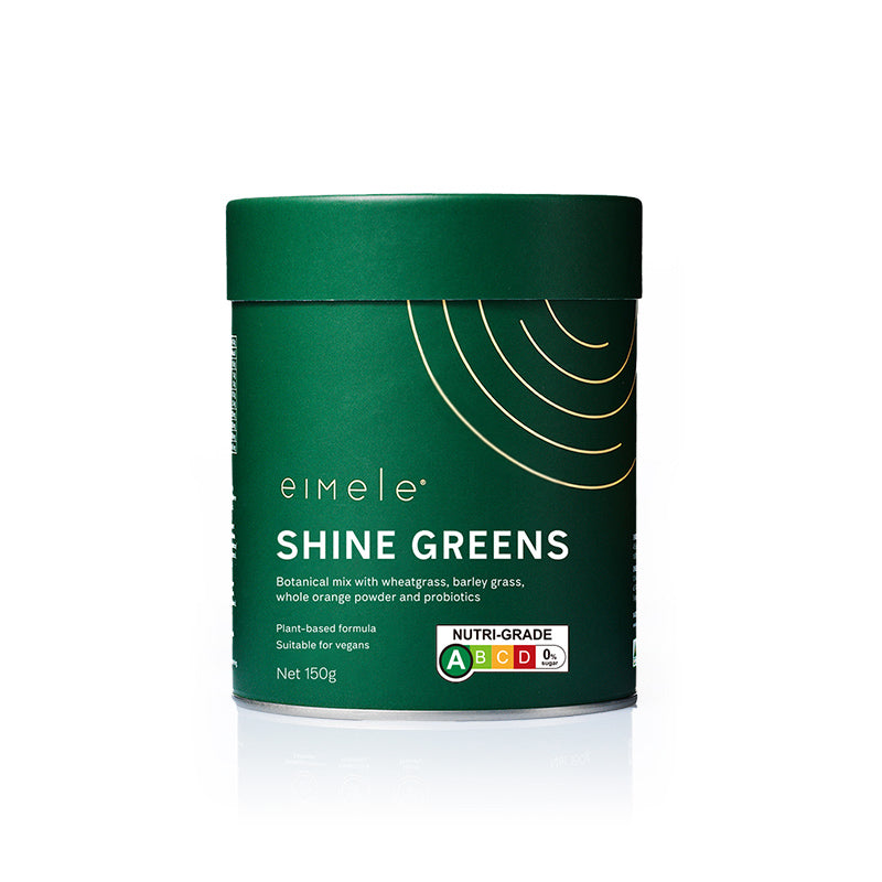 eimele Shine Greens Home Edition 150g/tin — NTX packaging