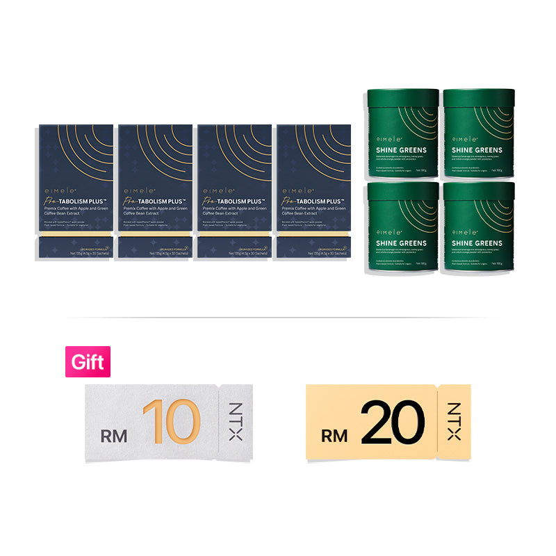 Coffee Pro*4 + Shine Greens Home Edition*4